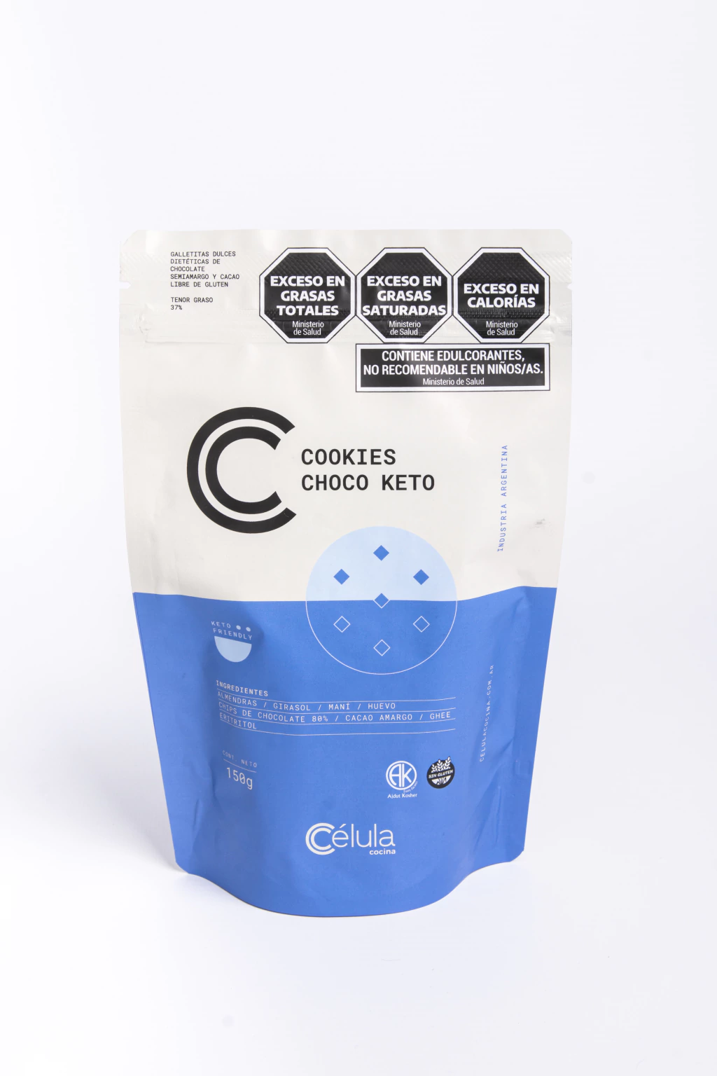 Cookies Choco keto Sin Azucar x 150 gr.