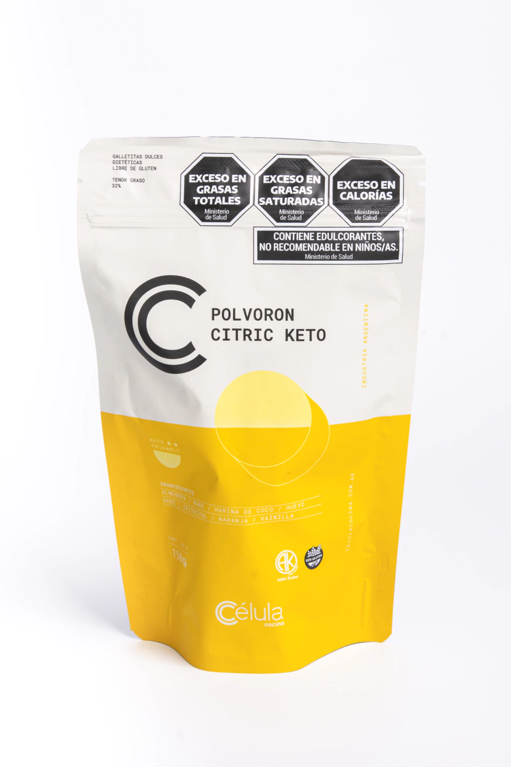 Cookies Polvorones citric keto sin azúcar x 150 gr.