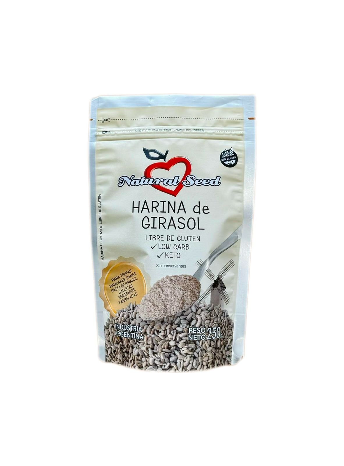 Harina De Girasol X 250g Natural Seed