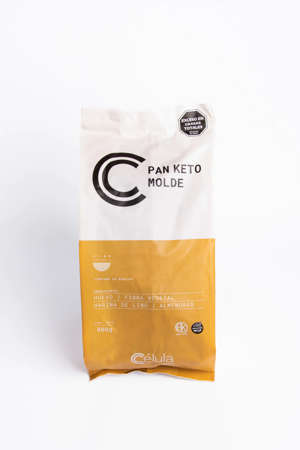 Pan keto molde x 800 gr. Célula